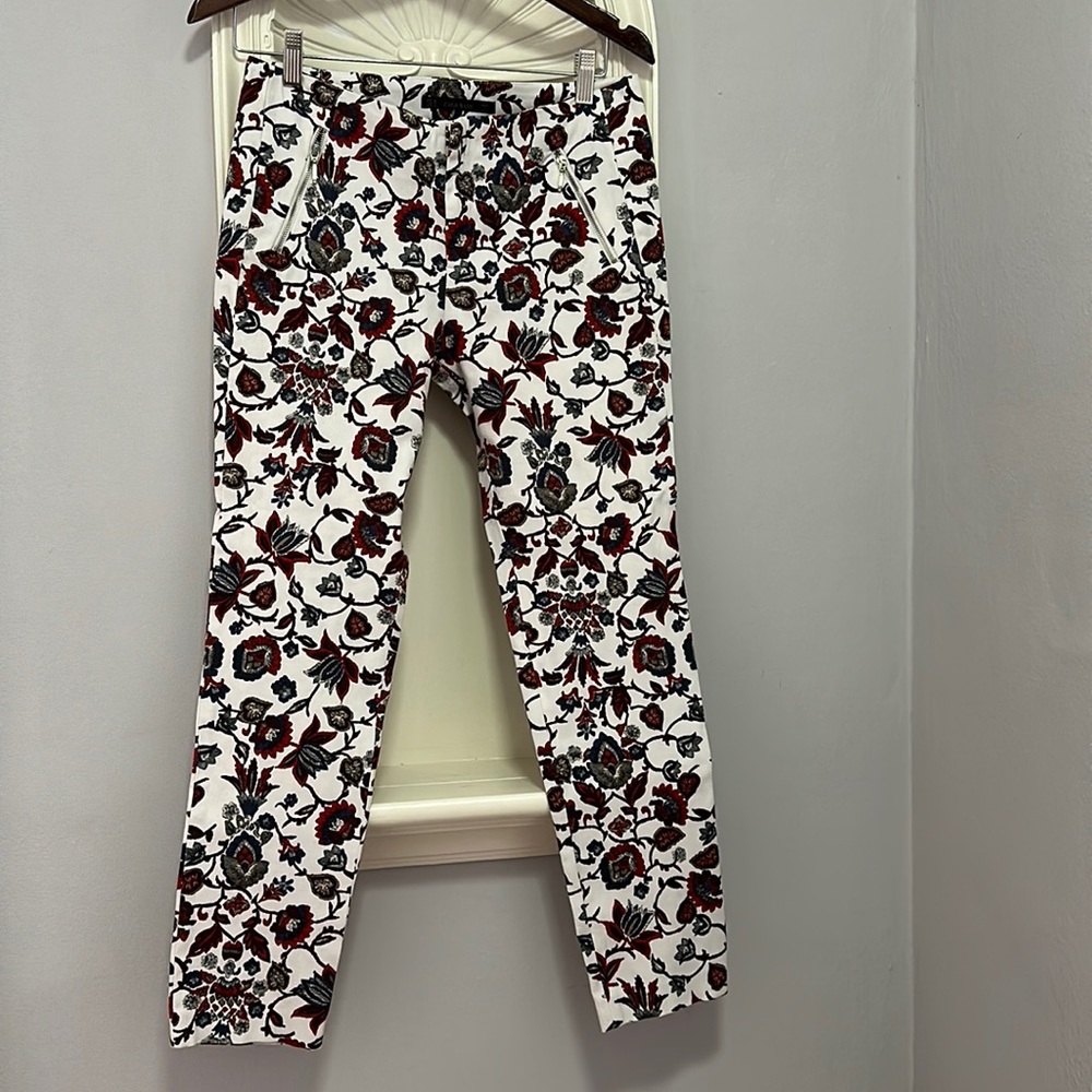 Zara Floral Paisley Cropped Pant